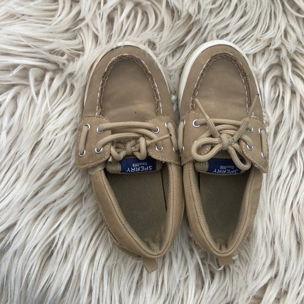 Sperry Kids Light Brown Moccasinssperry size 12